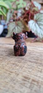 Schotse hooglander mahonie obsidiaan
