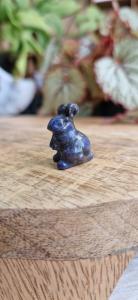 Blauwe aventurijn konijntje klein
