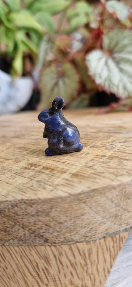 Blauwe aventurijn konijntje klein