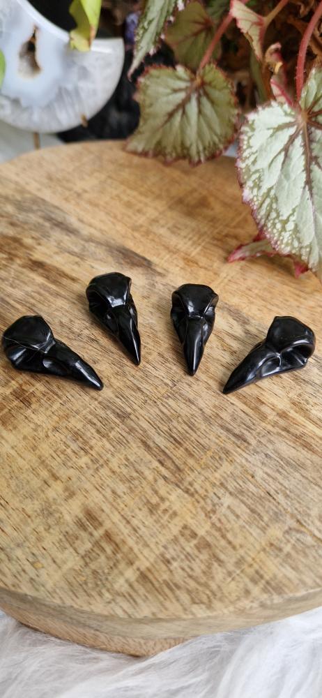 Obsidiaan raaf hoofd