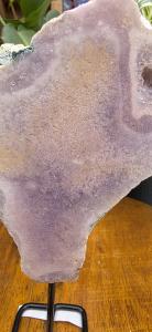 Roze amethist op pin